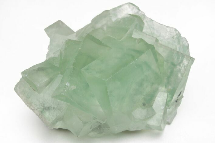 Green Cubic Fluorite Crystals with Phantoms - China #216261